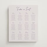 "tablescape drawing" - Custom Seating Charts in Hydrangea by Cass Loh - Front