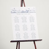 "Coastal Toile" - Custom Seating Charts in Periwinkle by Jenna Holcomb - In Use