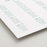 "Palm Tree Crest" - Custom Seating Charts in Palm by Erika Firm - Detail