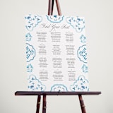 "Almafi" - Custom Seating Charts in Cerulean by Itsy Belle Studio - In Use