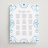 "Almafi" - Custom Seating Charts in Cerulean by Itsy Belle Studio - Front