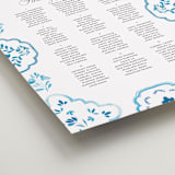 "Almafi" - Custom Seating Charts in Cerulean by Itsy Belle Studio - Detail