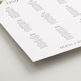 "Timeless Blooms" - Custom Seating Charts in Peony by Susan Moyal - Detail