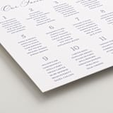 "watercolor flowers crest" - Custom Seating Charts in Dusty Blue by Cass Loh - Detail