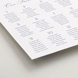 "watercolor flowers crest" - Custom Seating Charts in Dusty Blue by Cass Loh - Detail