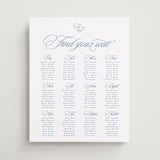 "Aristocratic" - Custom Seating Charts in Sky by Creo Study - Front