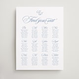 "Aristocratic" - Custom Seating Charts in Sky by Creo Study - Front