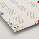 "Wild meadow" - Custom Seating Charts in Elder Flower by Sarah Knight - Detail