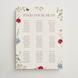 "Wild meadow" - Custom Seating Charts in Elder Flower by Sarah Knight - Front