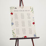 "Wild meadow" - Custom Seating Charts in Elder Flower by Sarah Knight - In Use