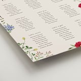 "Wild meadow" - Custom Seating Charts in Elder Flower by Sarah Knight - Detail