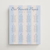 "darby" - Custom Seating Charts in Sky by Susan Asbill - Front