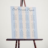 "darby" - Custom Seating Charts in Sky by Susan Asbill - In Use