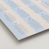 "darby" - Custom Seating Charts in Sky by Susan Asbill - Detail
