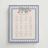 "A wedding in Low Country" - Custom Seating Charts in Cornflower by Chris Griffith - Front