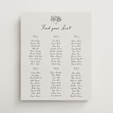 "Puglia" - Custom Seating Charts in Rock by Pati Cascino - Front