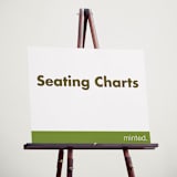 "Landscape Custom" - Custom Seating Charts in Charcoal by Minted Custom - In Use