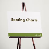 "Landscape Custom" - Custom Seating Charts in Charcoal by Minted Custom - In Use