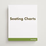 "Portrait Custom" - Custom Seating Charts in Charcoal by Minted Custom - Front