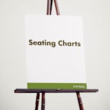"Portrait Custom" - Custom Seating Charts in Charcoal by Minted Custom - In Use