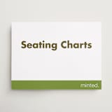 "Landscape Custom" - Custom Seating Charts in Charcoal by Minted - Front