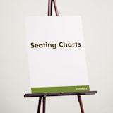 "Portrait Custom" - Custom Seating Charts in Charcoal by Minted - In Use