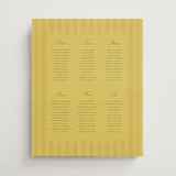 "Calia " - Custom Seating Charts in Caribbean Citrus by Ani Somi - Front