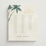 "Coastal Drift" - Custom Seating Charts in Caribbean Citrus by Pixel and Hank - Front