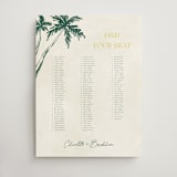 "Coastal Drift" - Custom Seating Charts in Caribbean Citrus by Pixel and Hank - Front