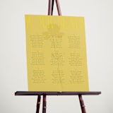 "Bloom" - Custom Seating Charts in Island Citrus by Morgan Kendall - In Use