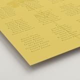 "Bloom" - Custom Seating Charts in Island Citrus by Morgan Kendall - Detail