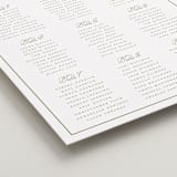"Crestino" - Custom Seating Charts in Moss by Petra Kern - Detail