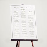 "Crestino" - Custom Seating Charts in Moss by Petra Kern - In Use