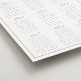 "Crestino" - Custom Seating Charts in Moss by Petra Kern - Detail