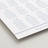"POSH" - Custom Seating Charts in Ocean by Creo Study - Detail