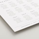 "Delicate Vines" - Custom Seating Charts in Periwinkle by Kristen Smith - Detail
