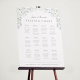 "Delicate Vines" - Custom Seating Charts in Periwinkle by Kristen Smith - In Use
