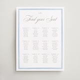 "Bristol" - Custom Seating Charts in Sky by Jennifer Wick - Front