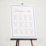 "Bristol" - Custom Seating Charts in Sky by Jennifer Wick - In Use