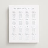 "Coastal Charm" - Custom Seating Charts in Dusty Blue by Jennifer Postorino - Front