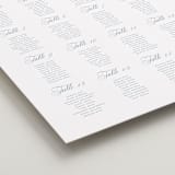 "Coastal Charm" - Custom Seating Charts in Dusty Blue by Jennifer Postorino - Detail