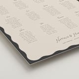 "Lovers" - Custom Seating Charts in Shadow by Pixel and Hank - Detail