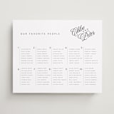 "La Vie en Rose" - Custom Seating Charts in Mist by Sherley Ferreira - Front