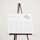 "La Vie en Rose" - Custom Seating Charts in Mist by Sherley Ferreira - In Use