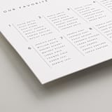 "La Vie en Rose" - Custom Seating Charts in Mist by Sherley Ferreira - Detail