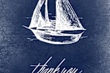 "Sail Away" - Custom Stickers in Navy by Rebecca Bowen - In Use