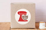 "Vintage Kitchen Mixer" - Custom Stickers in Tomato by Katie Zimpel - Front
