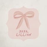 "Ballerina En Pointe" - Custom Stickers in Blush by Carolyn Kach - Front