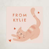 "Cats Meow" - Custom Stickers in Apricot by Angela Thompson - Front