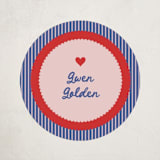 "Decoder Pin" - Custom Stickers in Midnight by Erin L. Wilson - Front